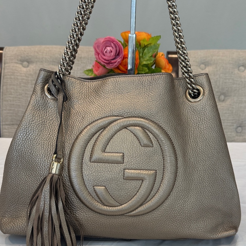 Authentic Gucci Interlocking Soho Shoulder Bag Wi… - image 3